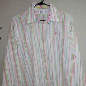 Lilly Pulitzer Long Sleeved Button-up Blouse